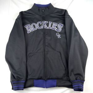 Colorado Rockies MLB Full Zip Jacket Size Large by Stitches
